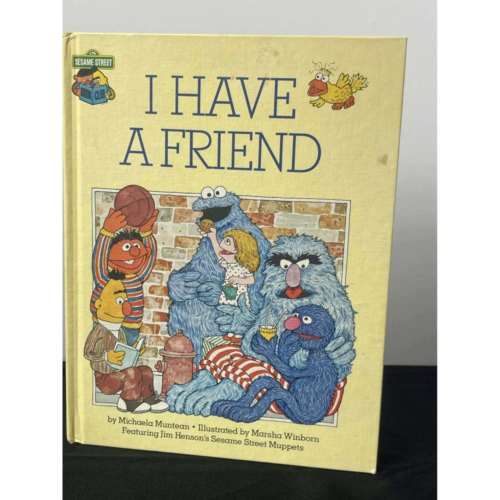Sesame Street‎ I Have A Friend Book Jim Henson Muppets 1981 vintage